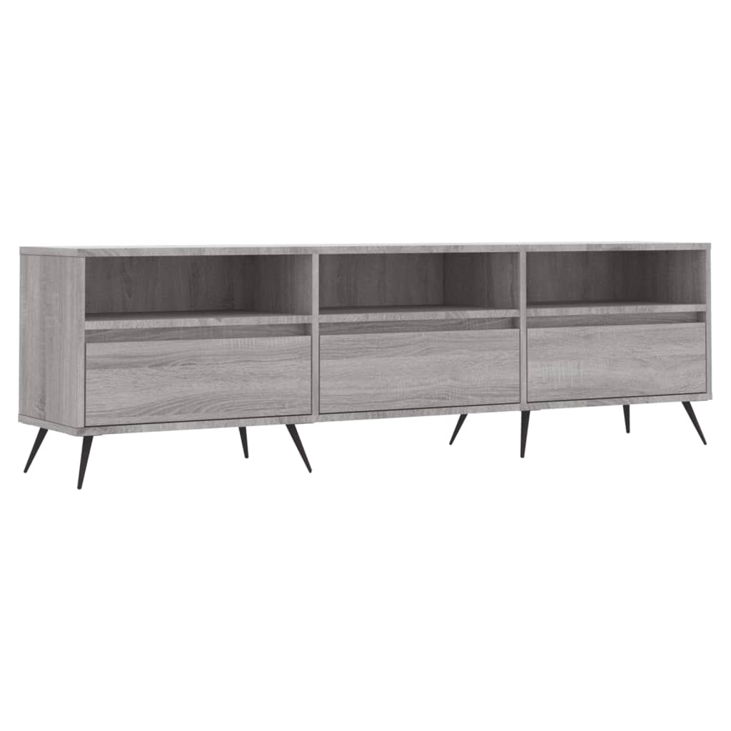 Modern Wooden 59 Inch TV Tele Stand Unit Cabinet With Open Storage & 3 Drawers