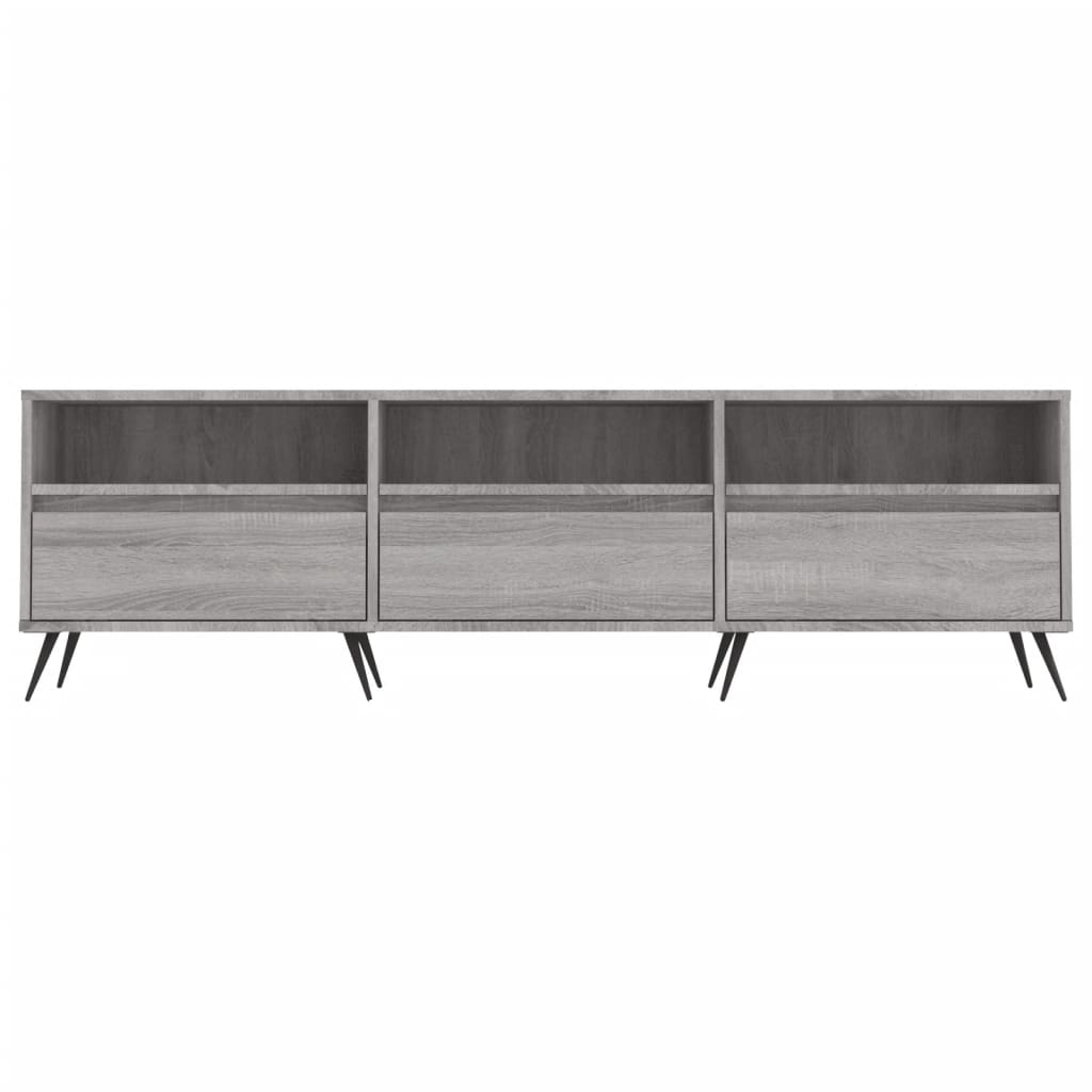 Modern Wooden 59 Inch TV Tele Stand Unit Cabinet With Open Storage & 3 Drawers