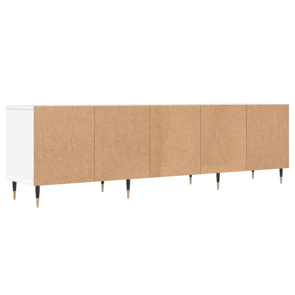 Modern Wooden TV Tele Stand Unit Cabinet With 3 Drawers & Open Storage Shelves