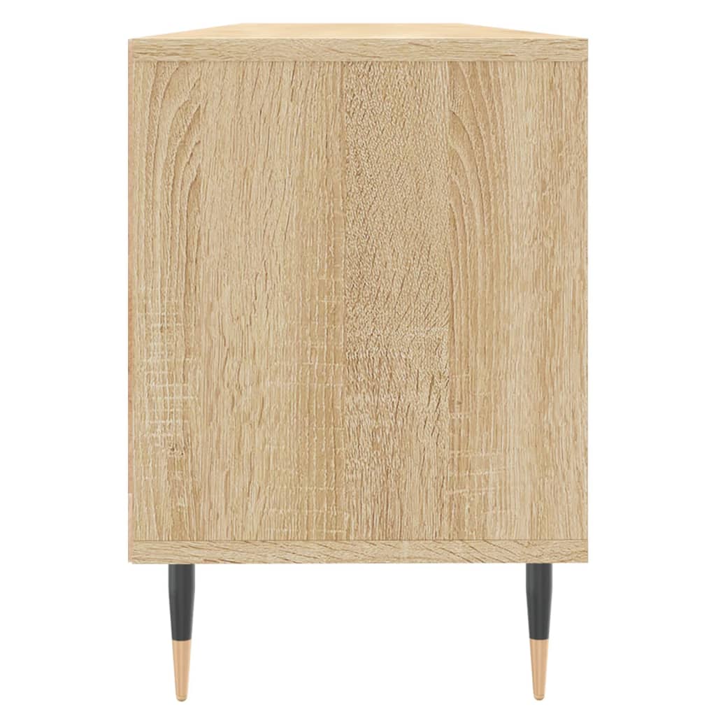 Modern Wooden TV Tele Stand Unit Cabinet With 3 Drawers & Open Storage Shelves