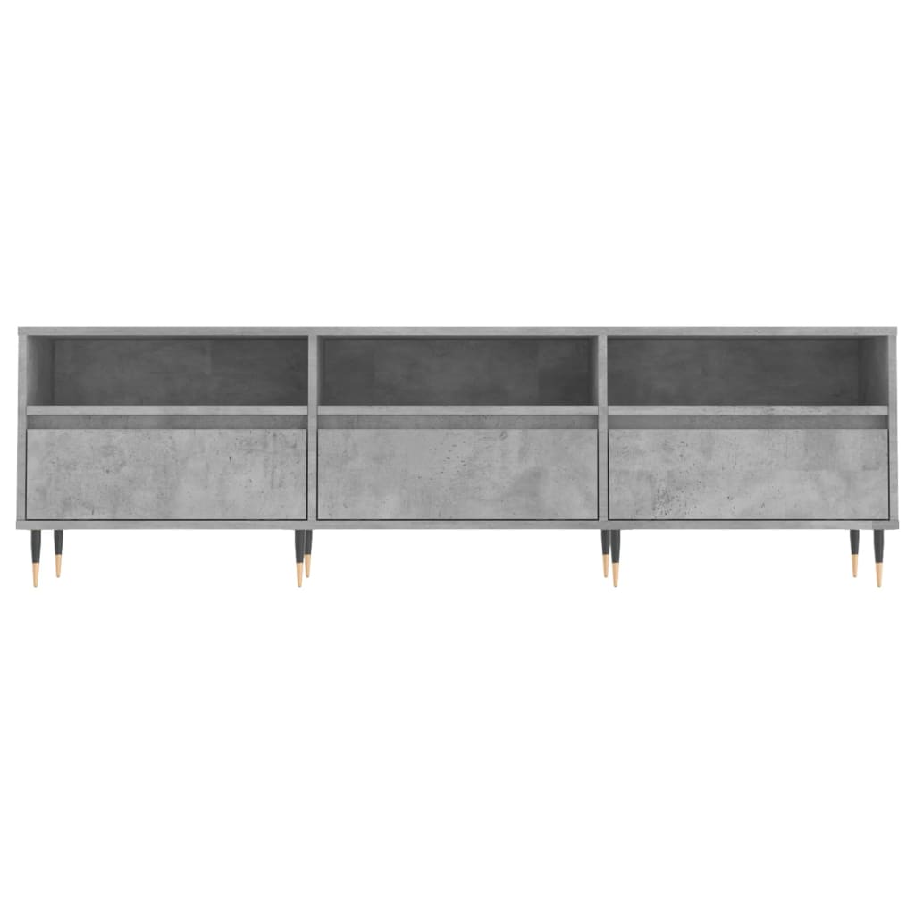 Modern Wooden TV Tele Stand Unit Cabinet With 3 Drawers & Open Storage Shelves