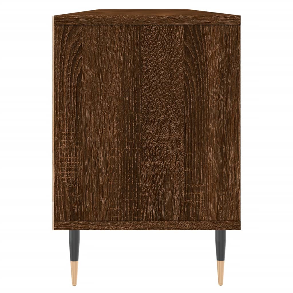 Modern Wooden TV Tele Stand Unit Cabinet With 3 Drawers & Open Storage Shelves