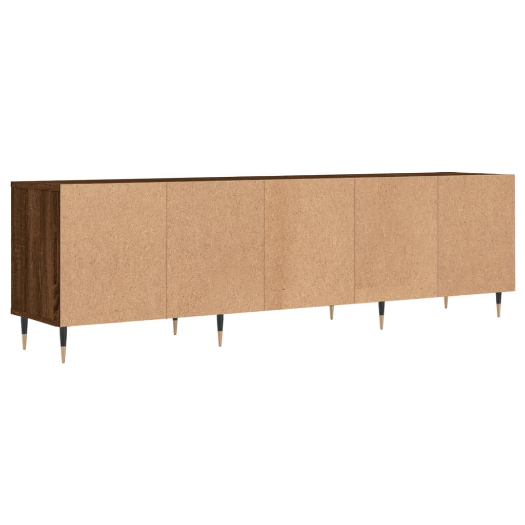 Modern Wooden TV Tele Stand Unit Cabinet With 3 Drawers & Open Storage Shelves