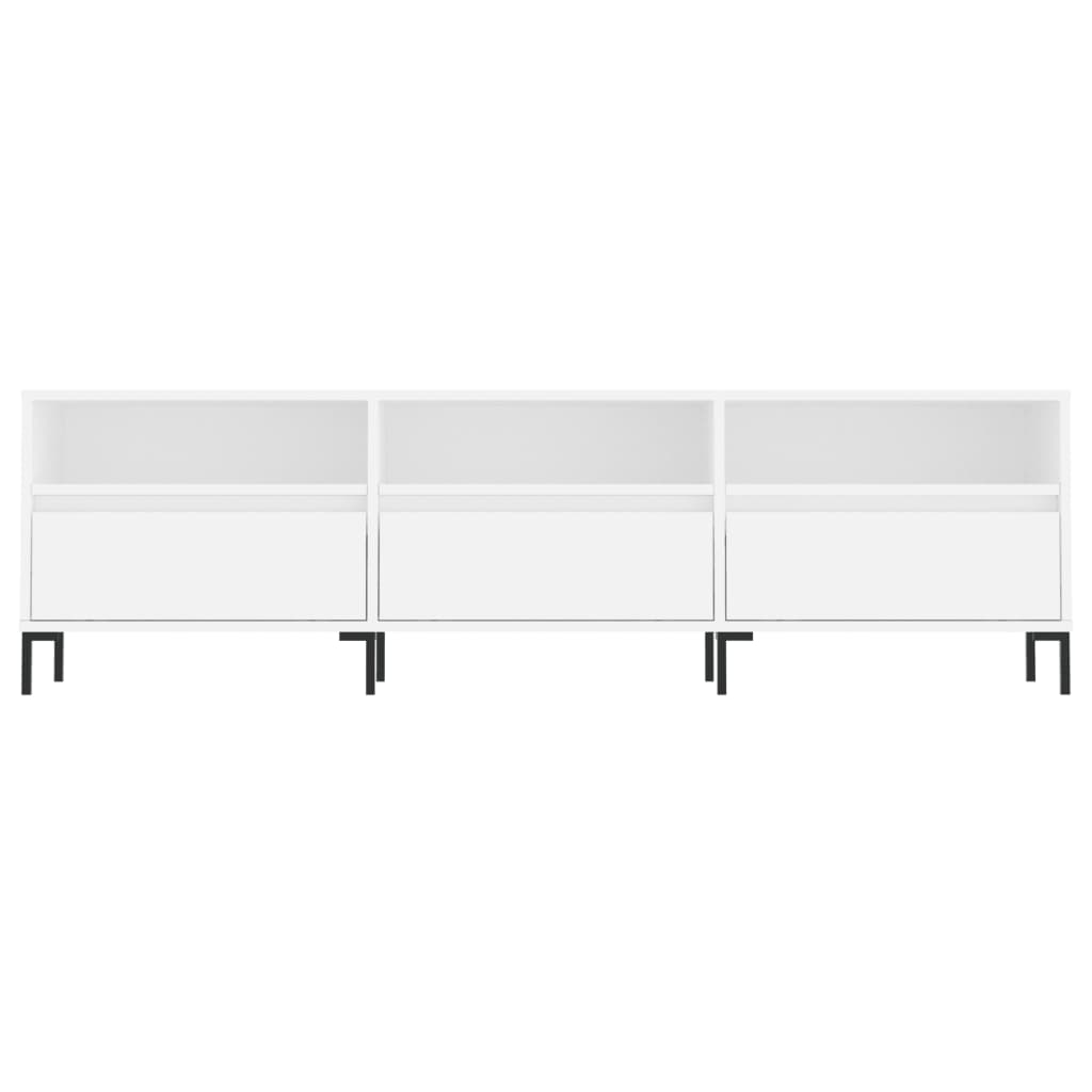 Modern Wooden 60 Inch TV Tele Stand Unit Cabinet With 3 Drawers & Open Storage