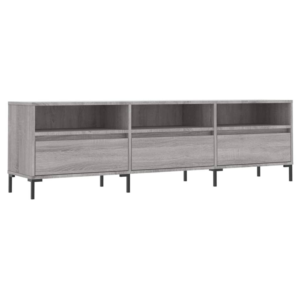 Modern Wooden 60 Inch TV Tele Stand Unit Cabinet With 3 Drawers & Open Storage
