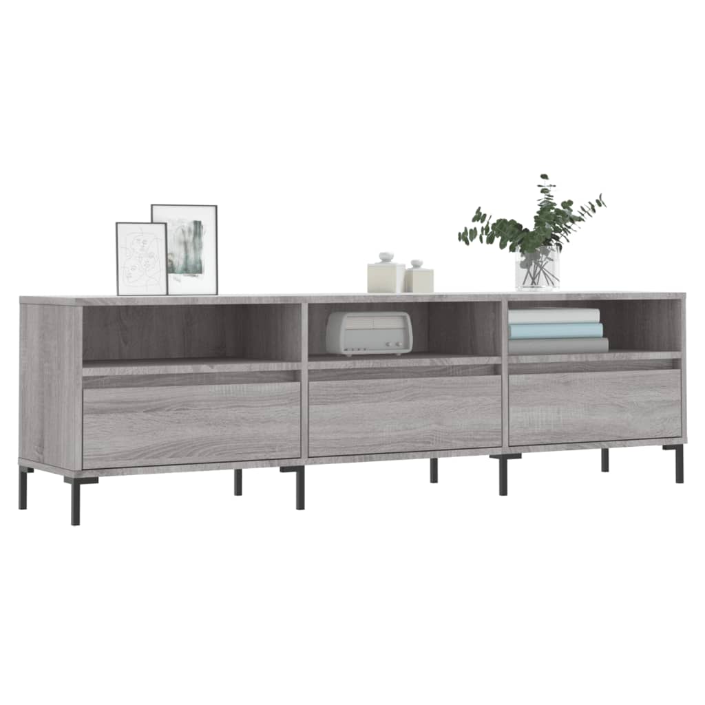 Modern Wooden 60 Inch TV Tele Stand Unit Cabinet With 3 Drawers & Open Storage