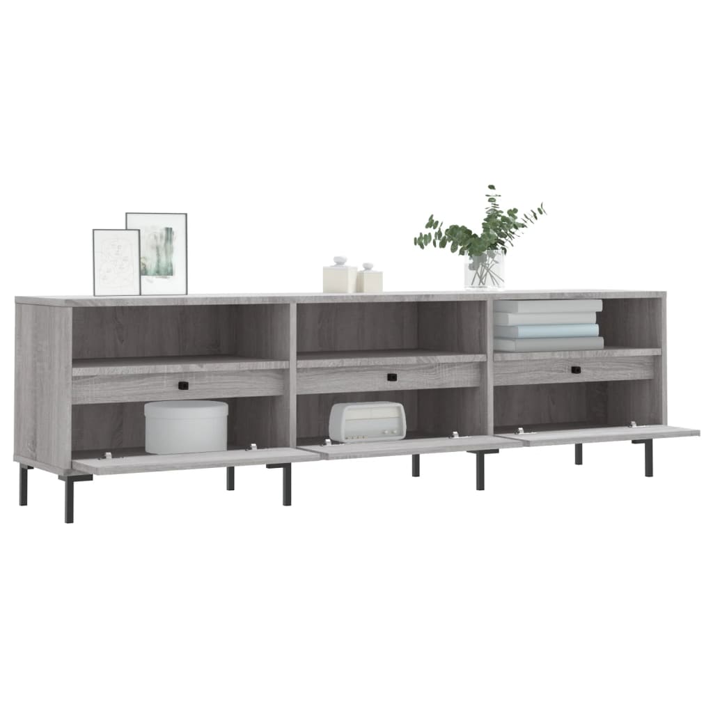 Modern Wooden 60 Inch TV Tele Stand Unit Cabinet With 3 Drawers & Open Storage