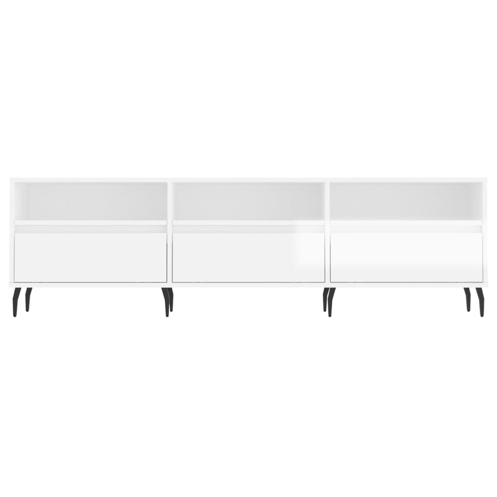 Modern Wooden 59 Inch TV Tele Stand Unit Cabinet With 3 Drawers & Open Storage