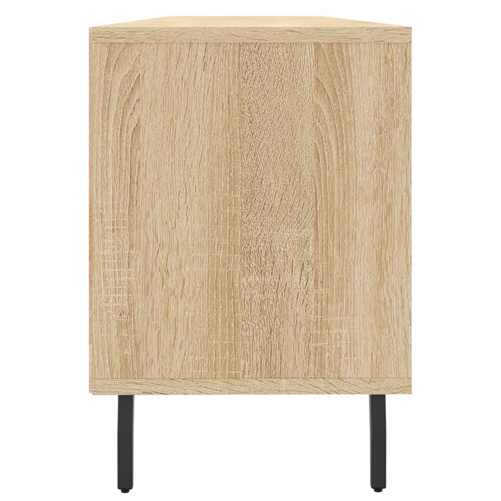 Modern Wooden 59 Inch TV Tele Stand Unit Cabinet With 3 Drawers & Open Storage