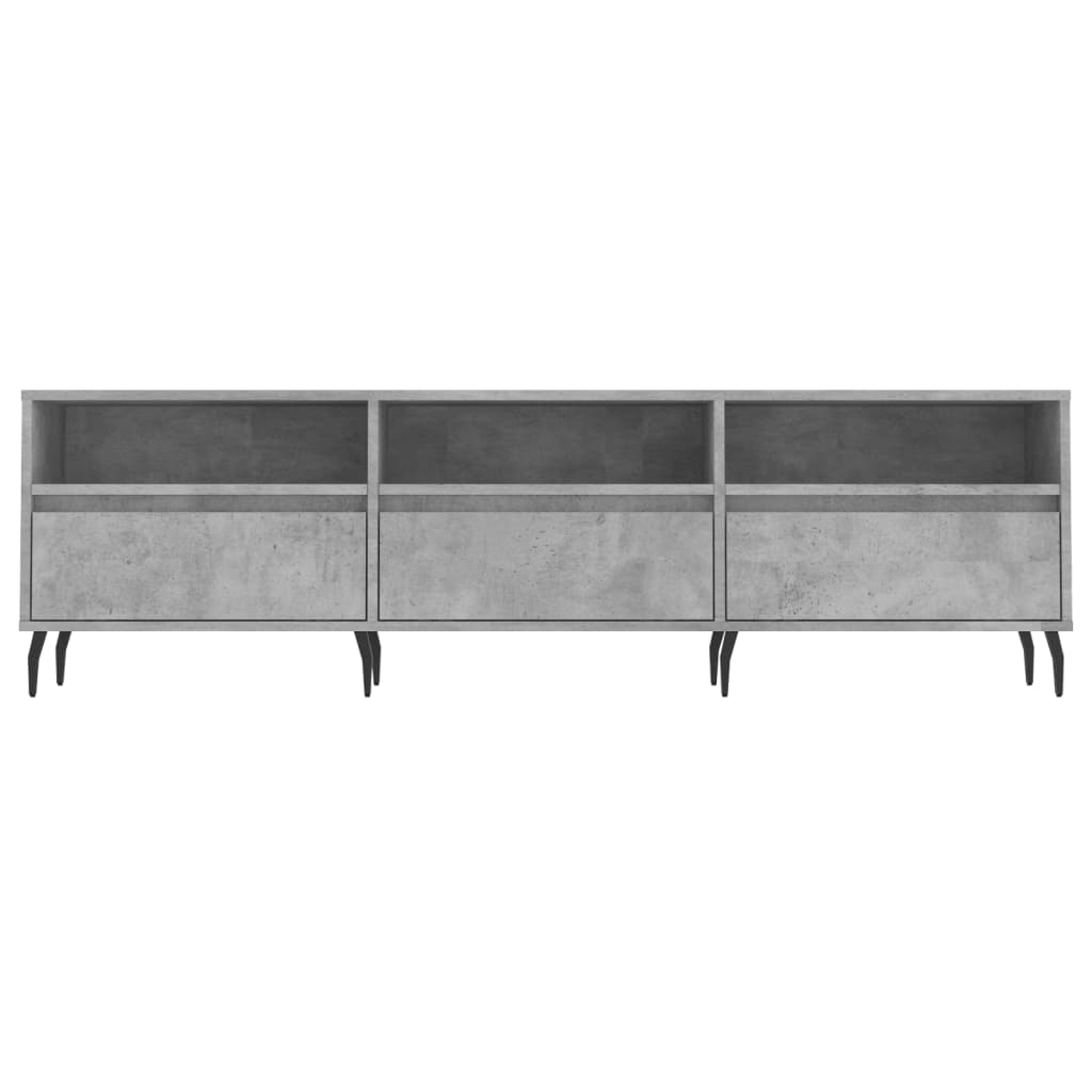 Modern Wooden 59 Inch TV Tele Stand Unit Cabinet With 3 Drawers & Open Storage