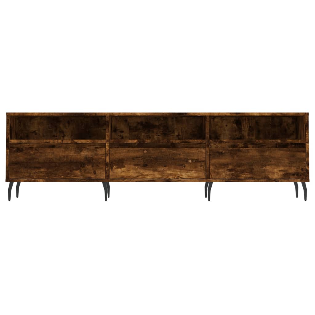Modern Wooden 59 Inch TV Tele Stand Unit Cabinet With 3 Drawers & Open Storage