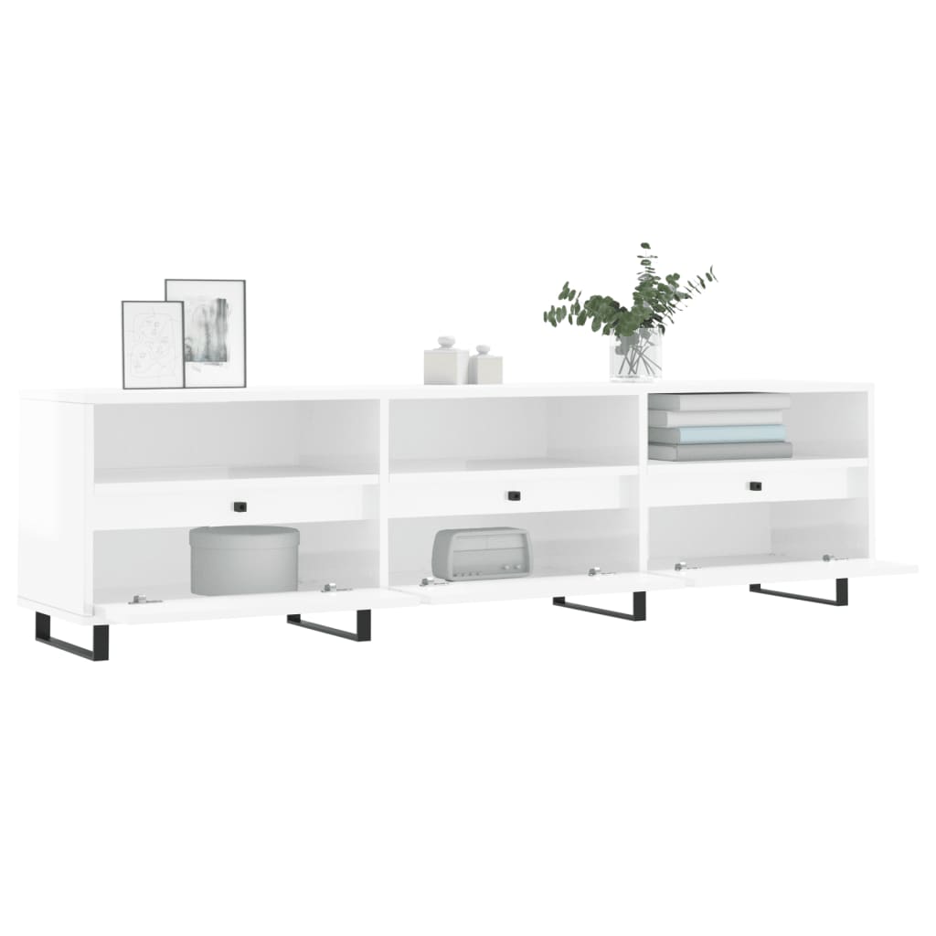 Modern Wooden 60 Inch TV Tele Stand Unit Cabinet With 6 Storage Compartments