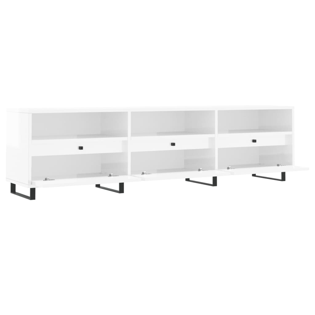 Modern Wooden 60 Inch TV Tele Stand Unit Cabinet With 6 Storage Compartments