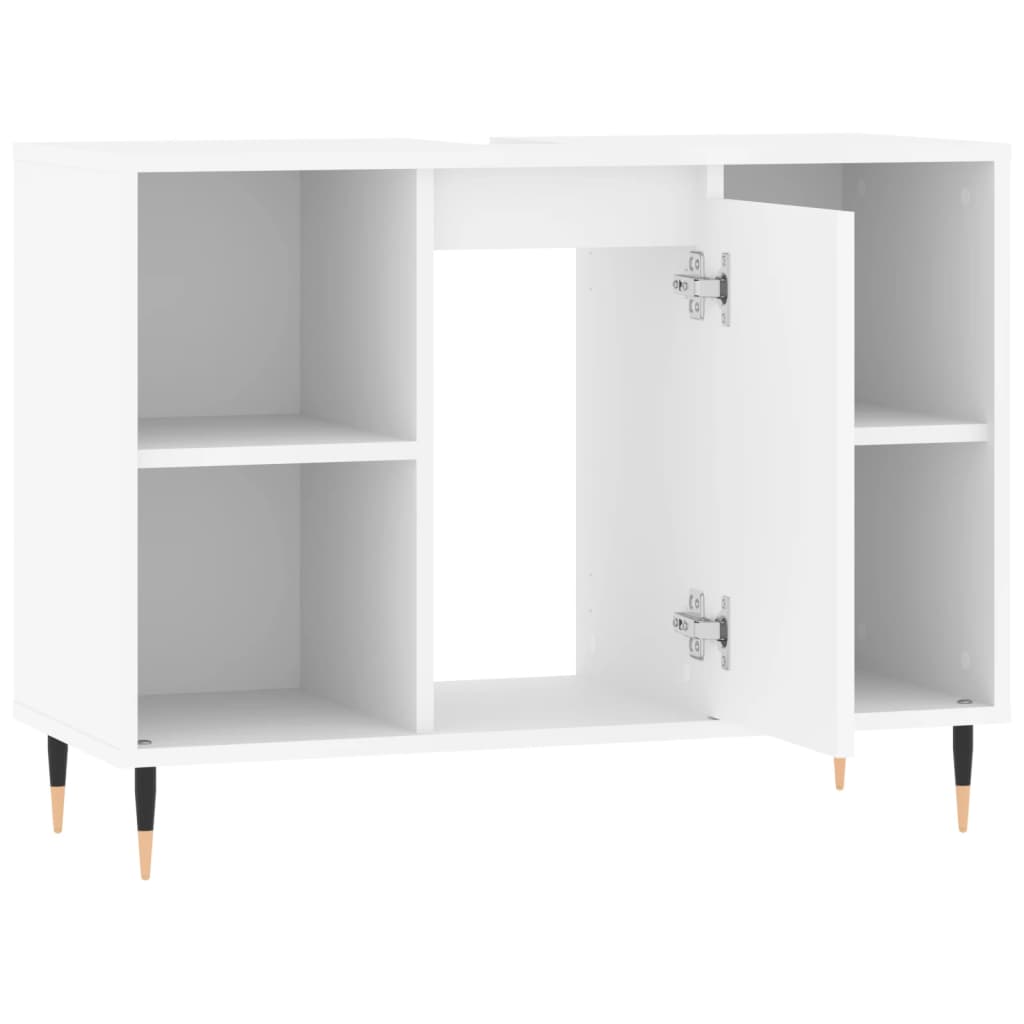 Bathroom Cabinet White 80x33x60 cm Engineered Wood