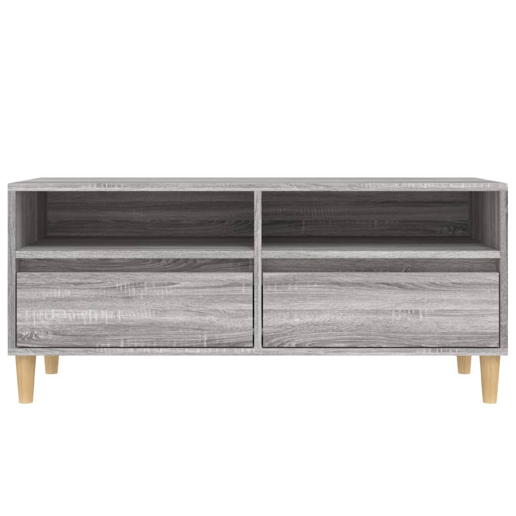 Modern Wooden 40 Inch TV Tele Stand Unit Cabinet With 2 Storage Drawers