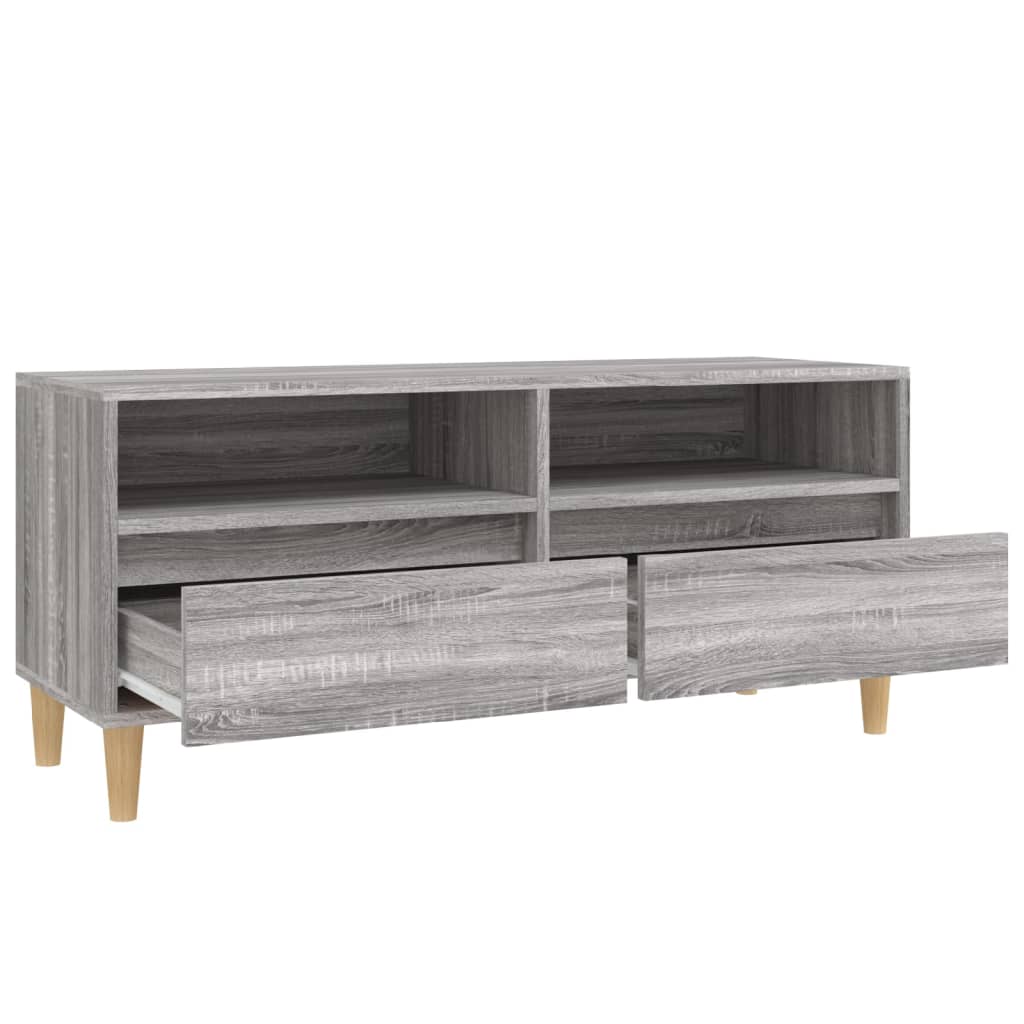 Modern Wooden 40 Inch TV Tele Stand Unit Cabinet With 2 Storage Drawers