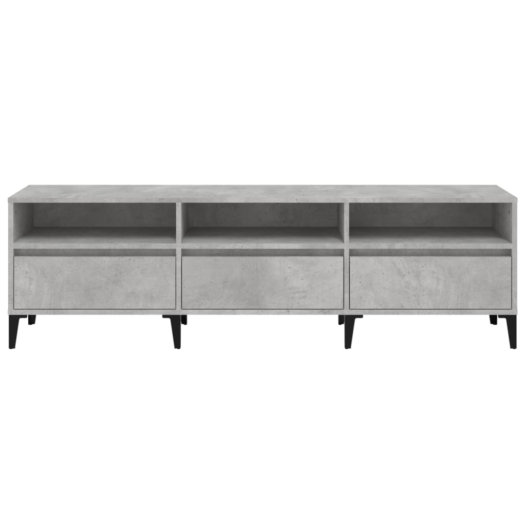 TV Cabinet Concrete Grey 150x30x44.5 cm Engineered Wood
