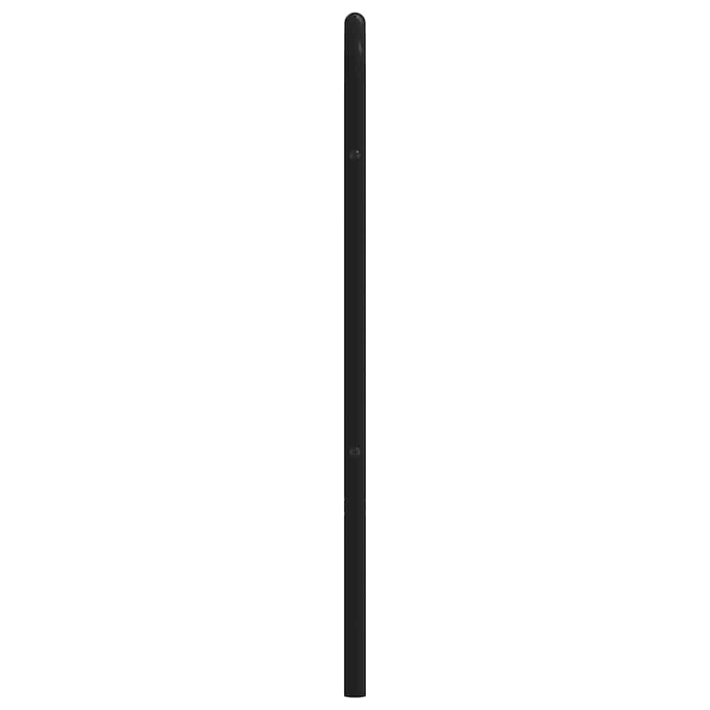 Metal Headboard Black 135 cm
