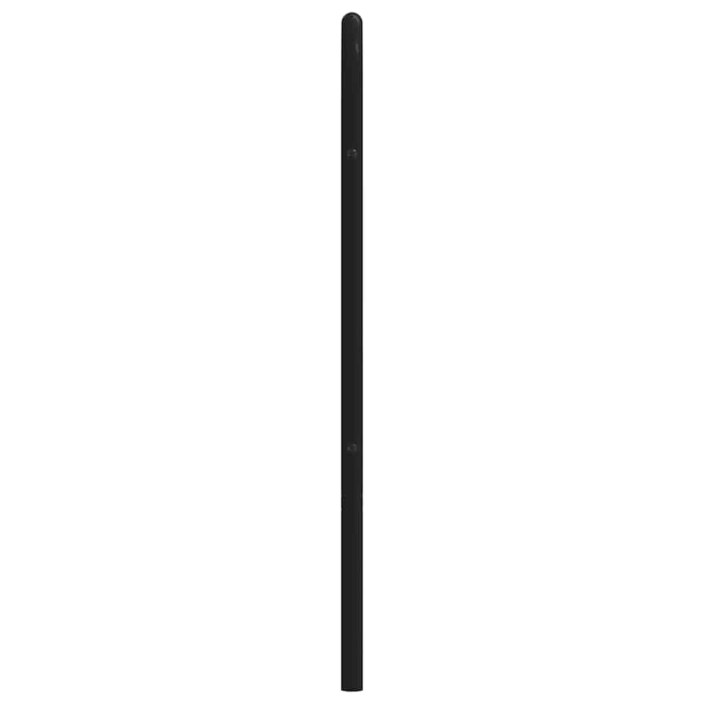 Metal Headboard Black 180 cm