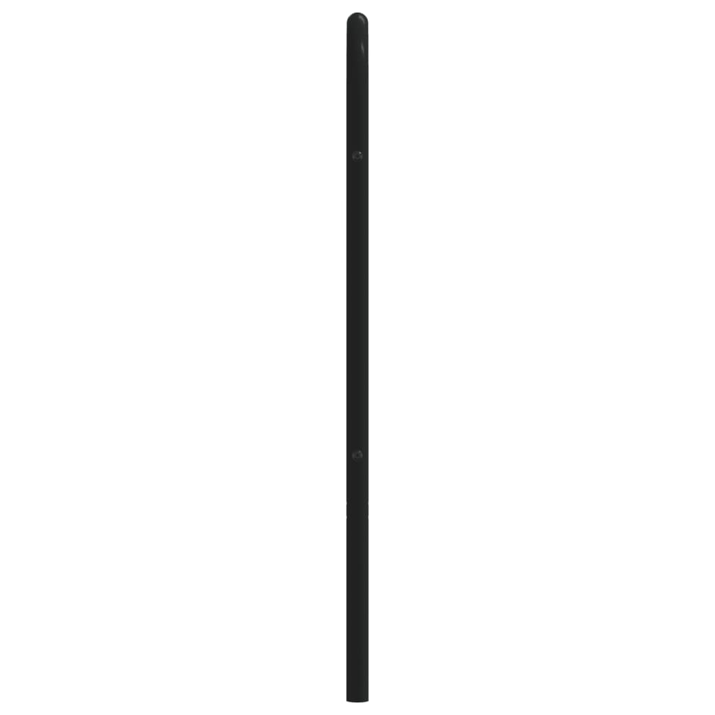 Metal Headboard Black 200 cm