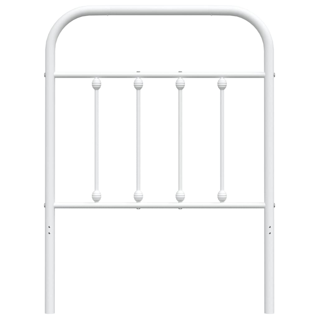 Metal Headboard White 75 cm