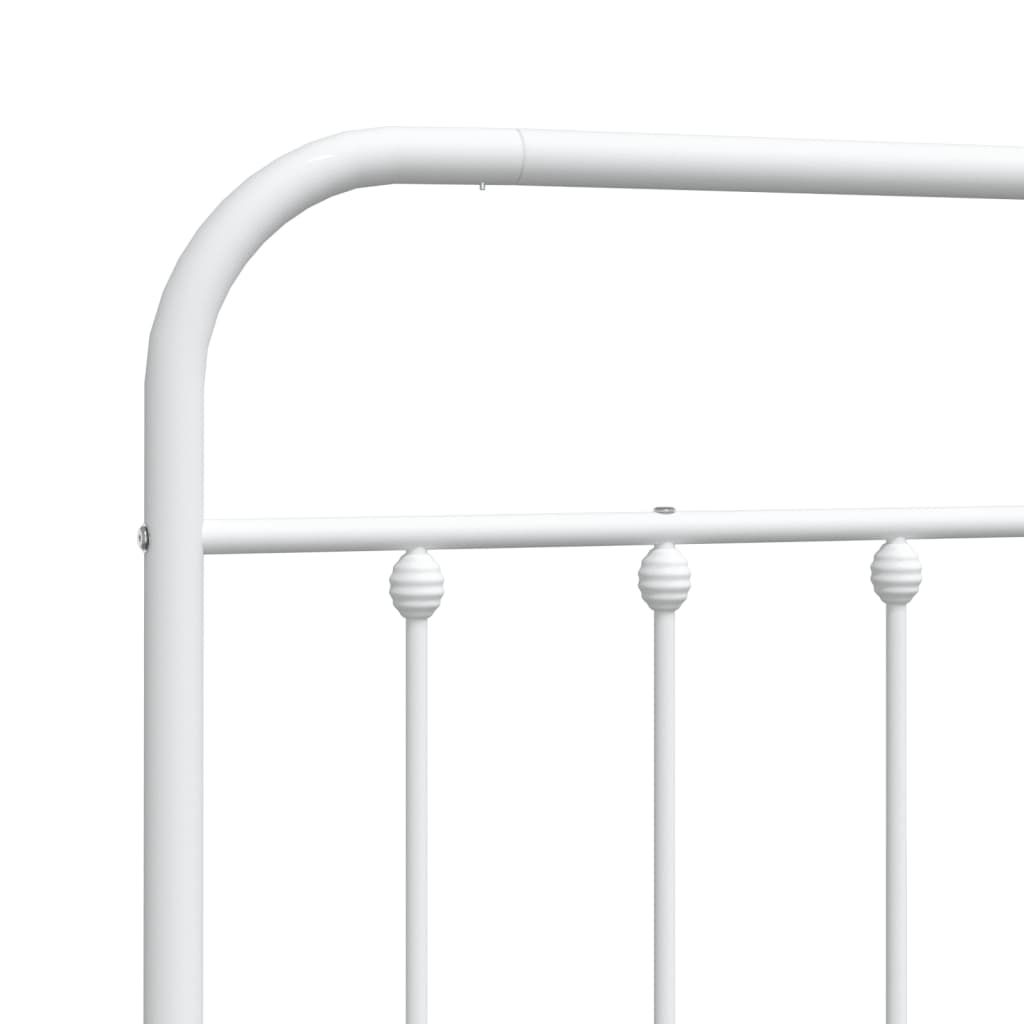 Metal Headboard White 75 cm