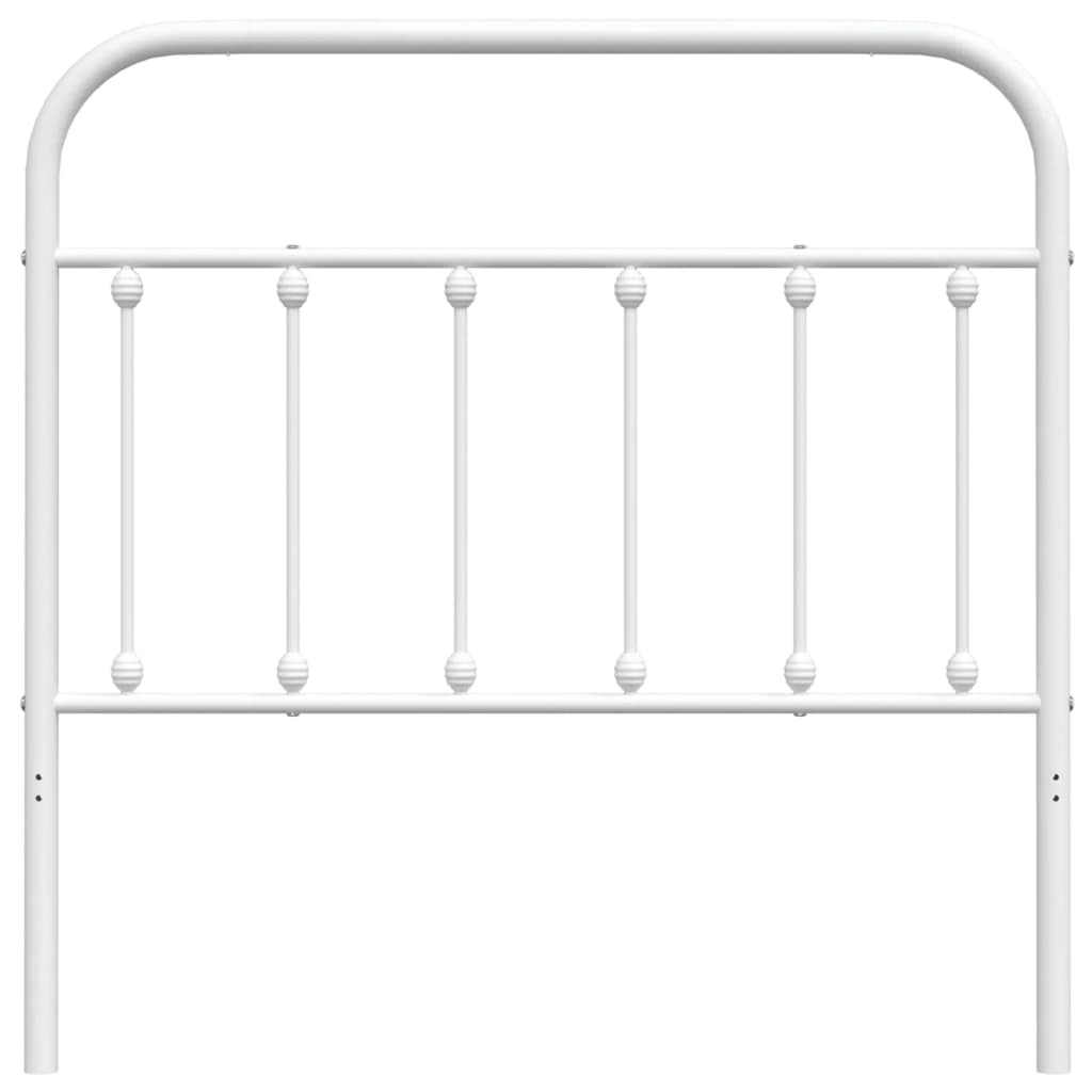 Metal Headboard White 100 cm