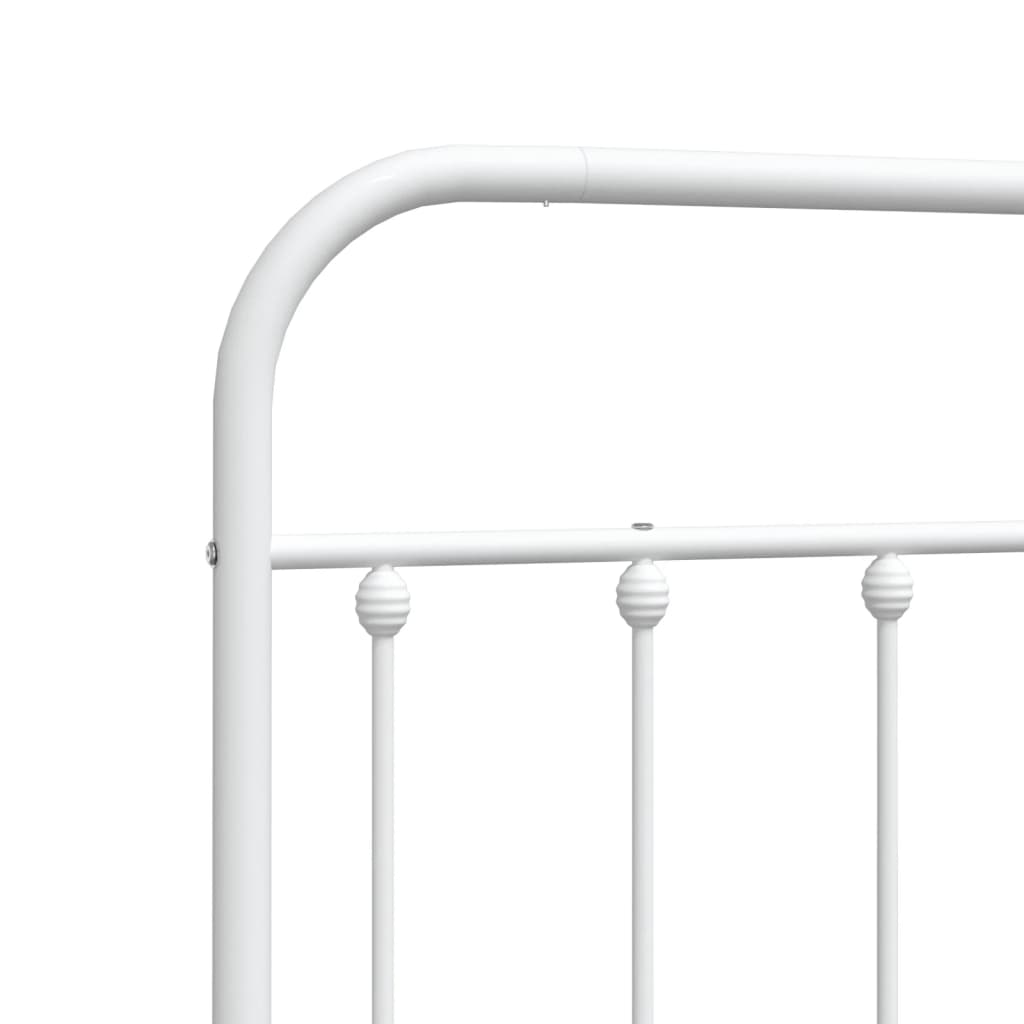 Metal Headboard White 100 cm