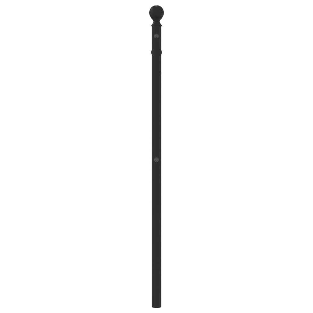 Metal Headboard Black 100 cm