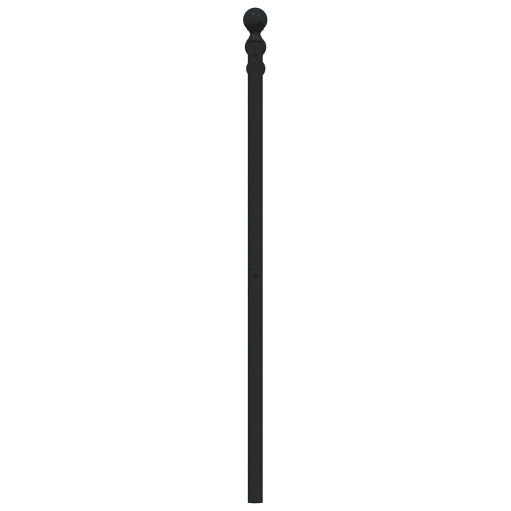 Metal Headboard Black 100 cm