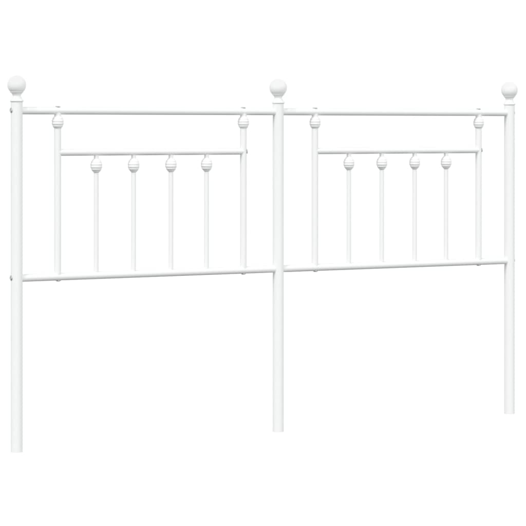 Metal Headboard White 180 cm