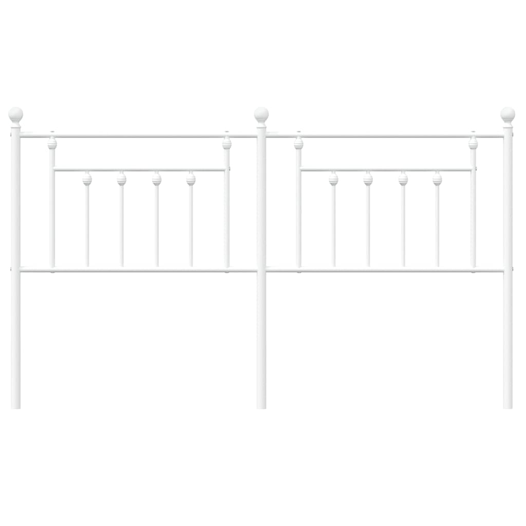 Metal Headboard White 180 cm
