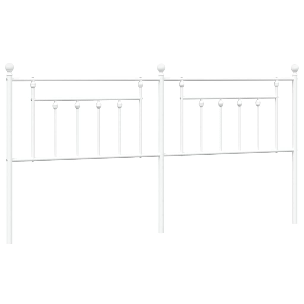 Metal Headboard White 193 cm