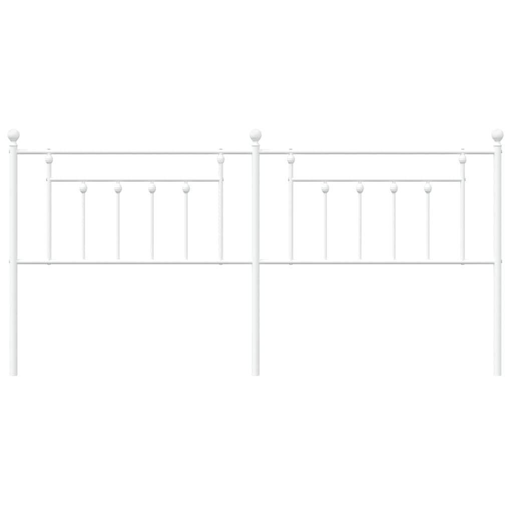 Metal Headboard White 193 cm