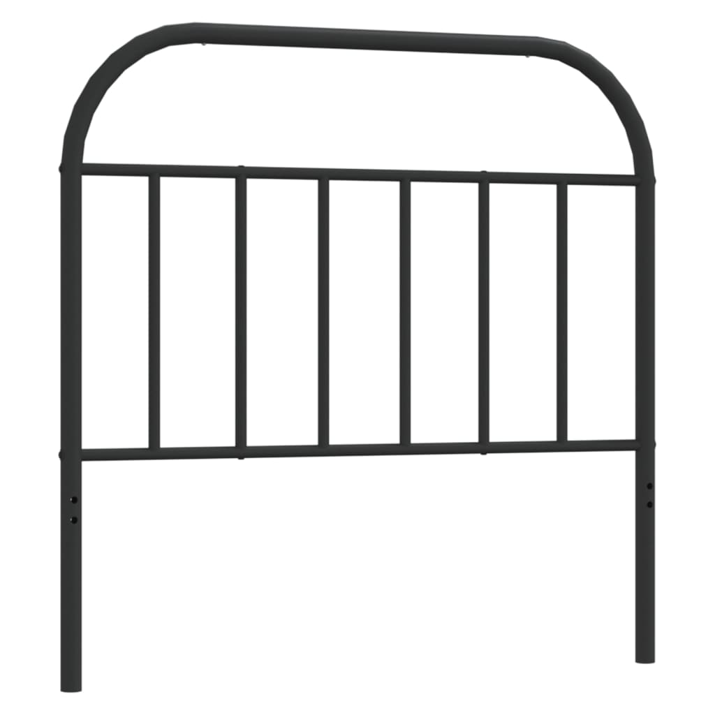 Metal Headboard Black 100 cm