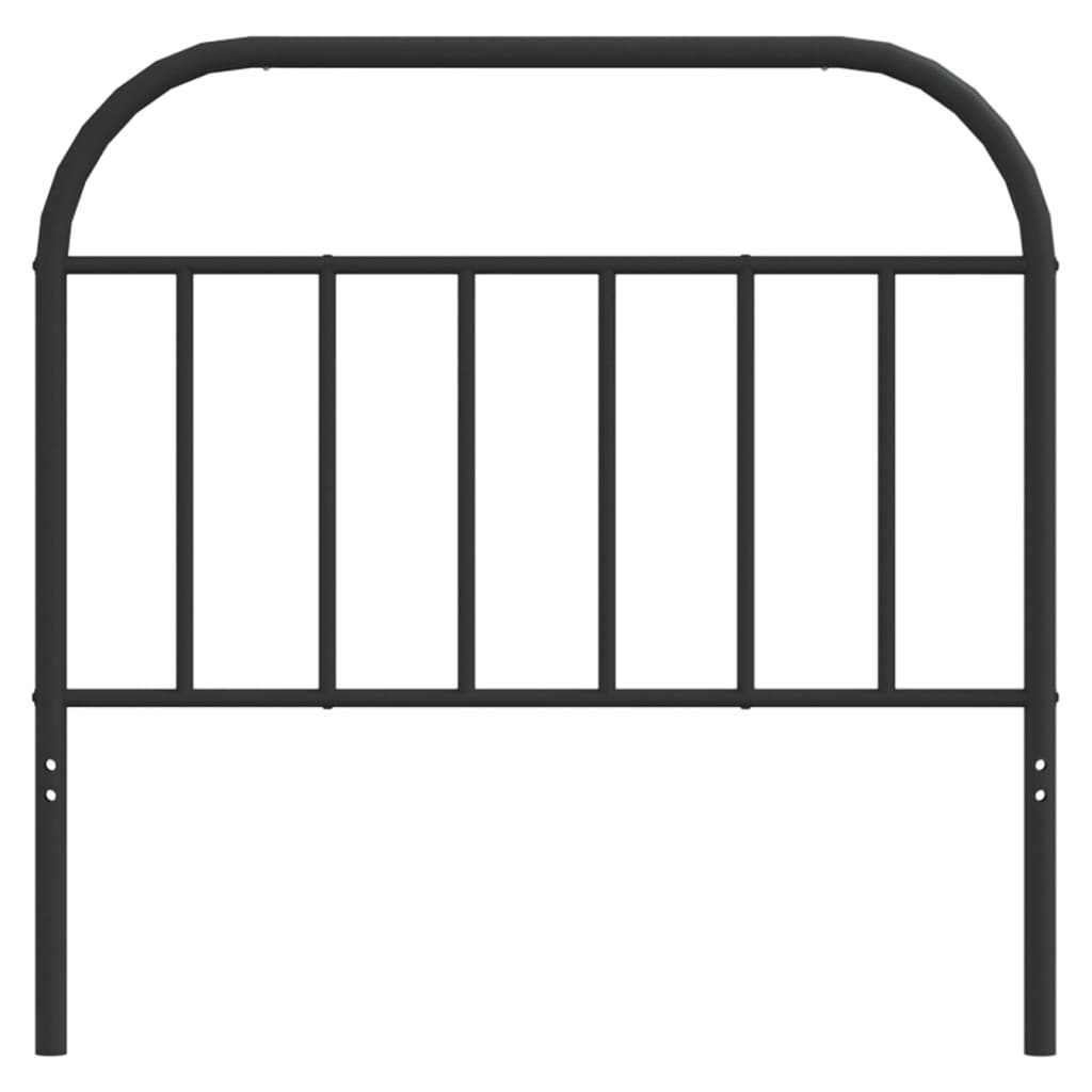 Metal Headboard Black 100 cm