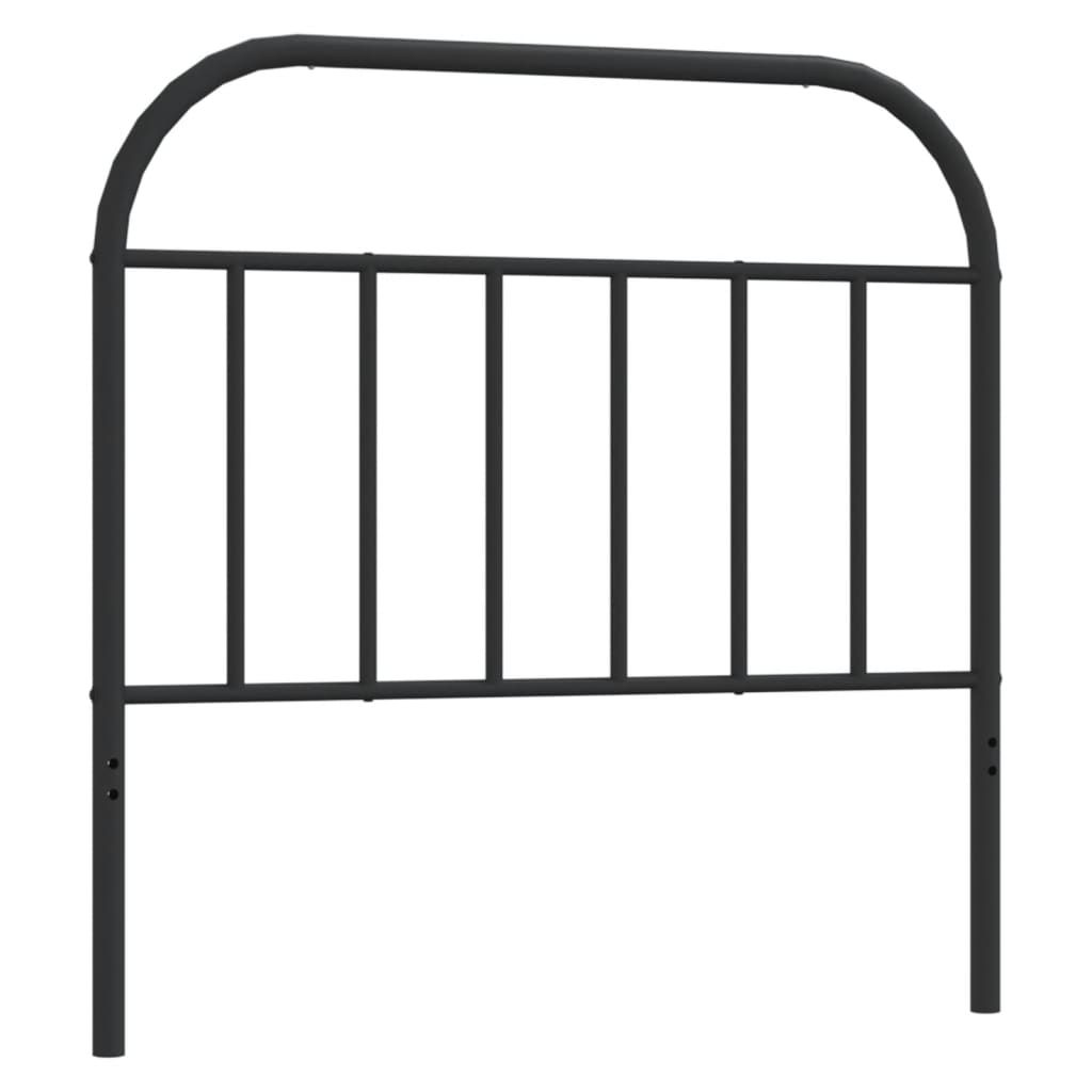 Metal Headboard Black 107 cm