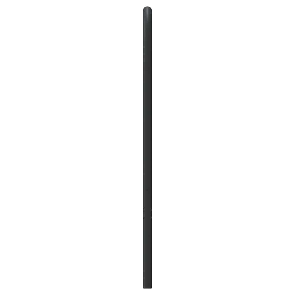 Metal Headboard Black 135 cm