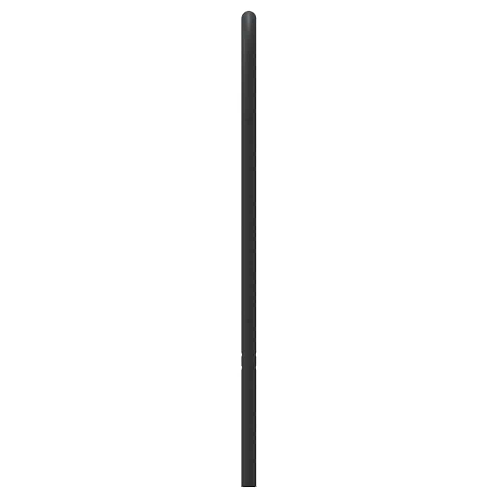 Metal Headboard Black 180 cm