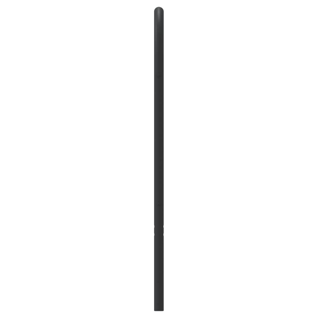 Metal Headboard Black 200 cm