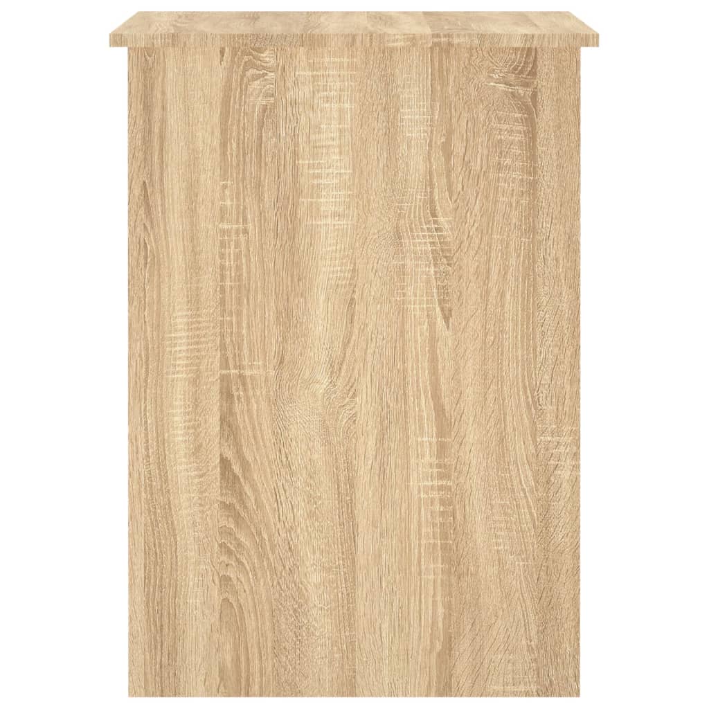 Modern Wooden Home Office Computer Desk Table With Open Storage Compartments