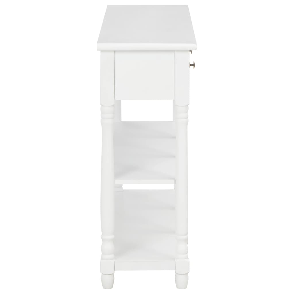 Console Table White 110x30x76cm Engineered Wood