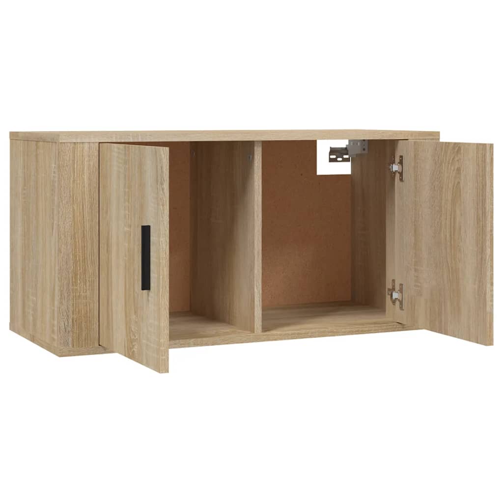 Wall-mounted TV Cabinets 2 pcs Sonoma Oak 80x34.5x40 cm