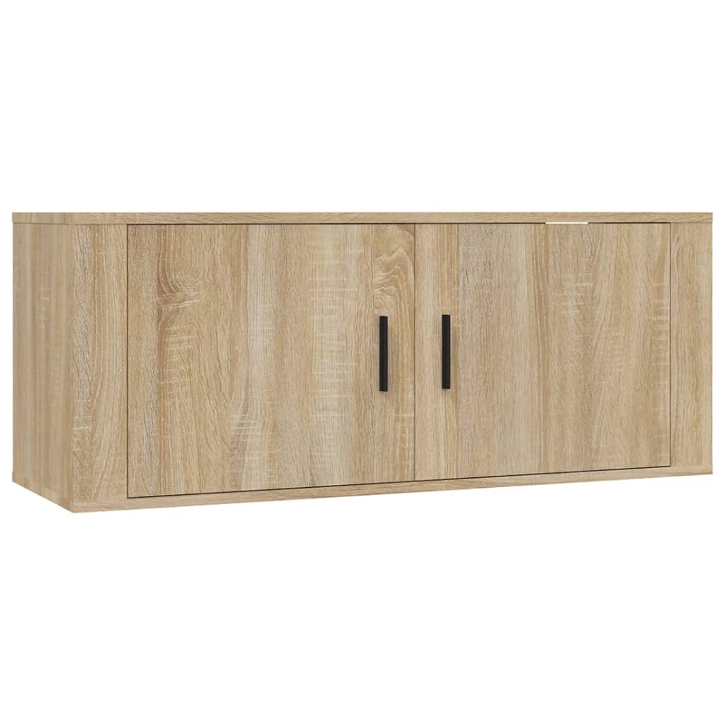 2 Piece TV Cabinet Set Sonoma Oak Engineered Wood