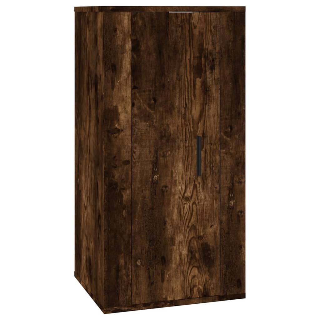 8 Piece TV Cabinet Set Smoked Oak Engineered Wood