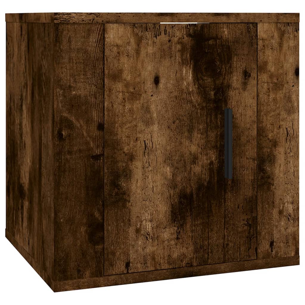 7 Piece TV Cabinet Set Smoked Oak Engineered Wood