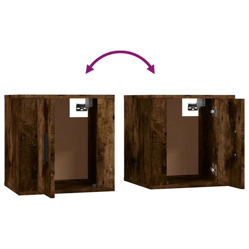 5 Piece TV Cabinet Set Smoked Oak Engineered Wood