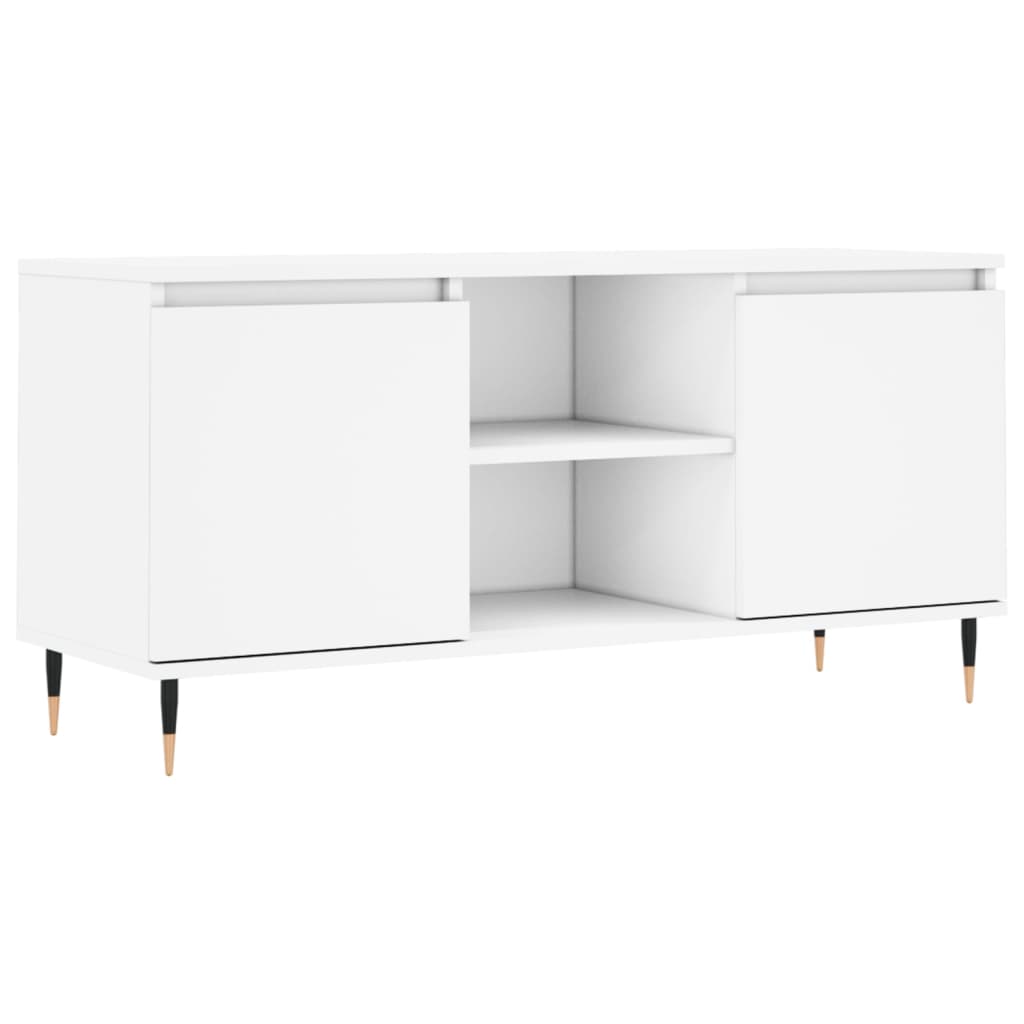 Modern Wooden 40 Inch TV Tele Stand Unit Cabinet With 2 Doors & Storage