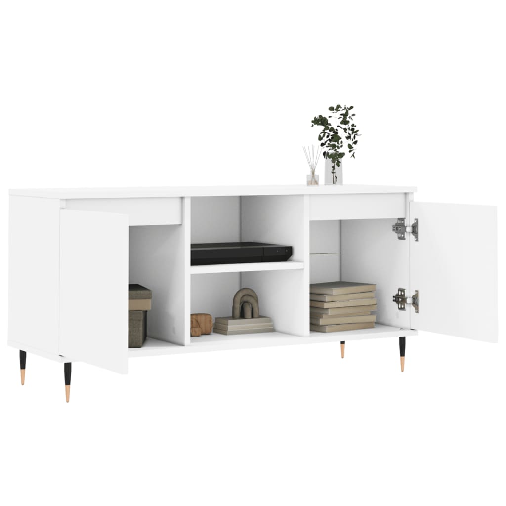 Modern Wooden 40 Inch TV Tele Stand Unit Cabinet With 2 Doors & Storage
