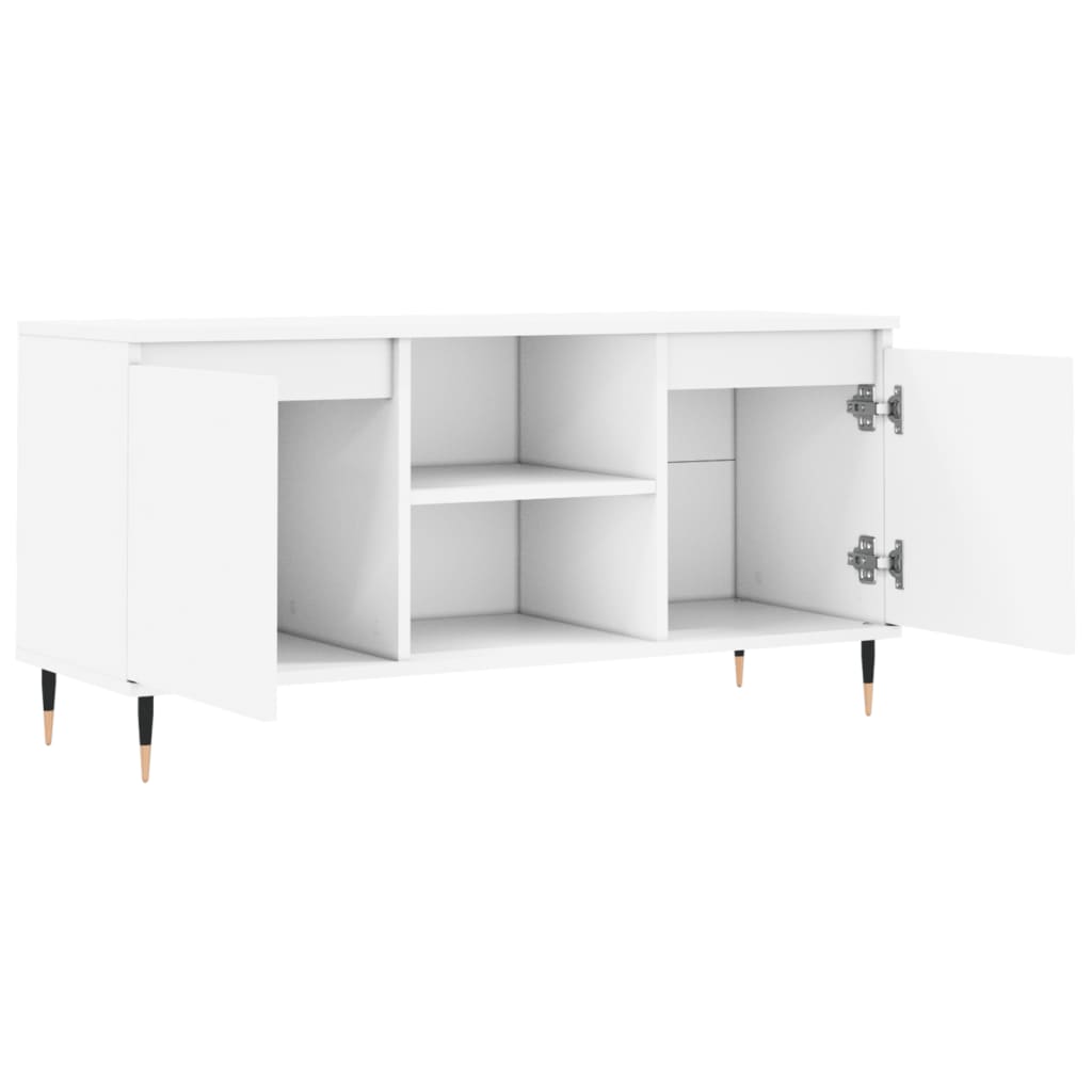 Modern Wooden 40 Inch TV Tele Stand Unit Cabinet With 2 Doors & Storage